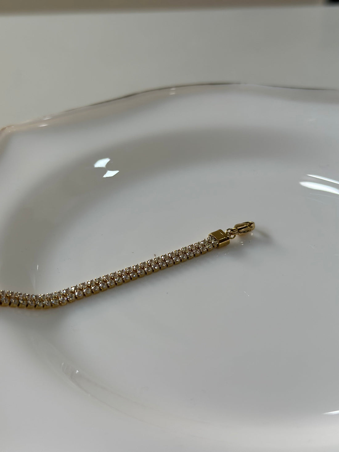 Luxe two layer tennis bracelet