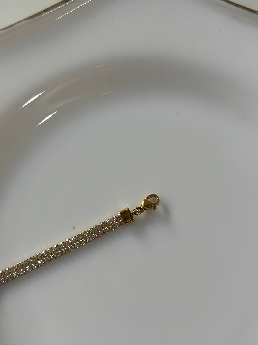 Luxe two layer tennis bracelet