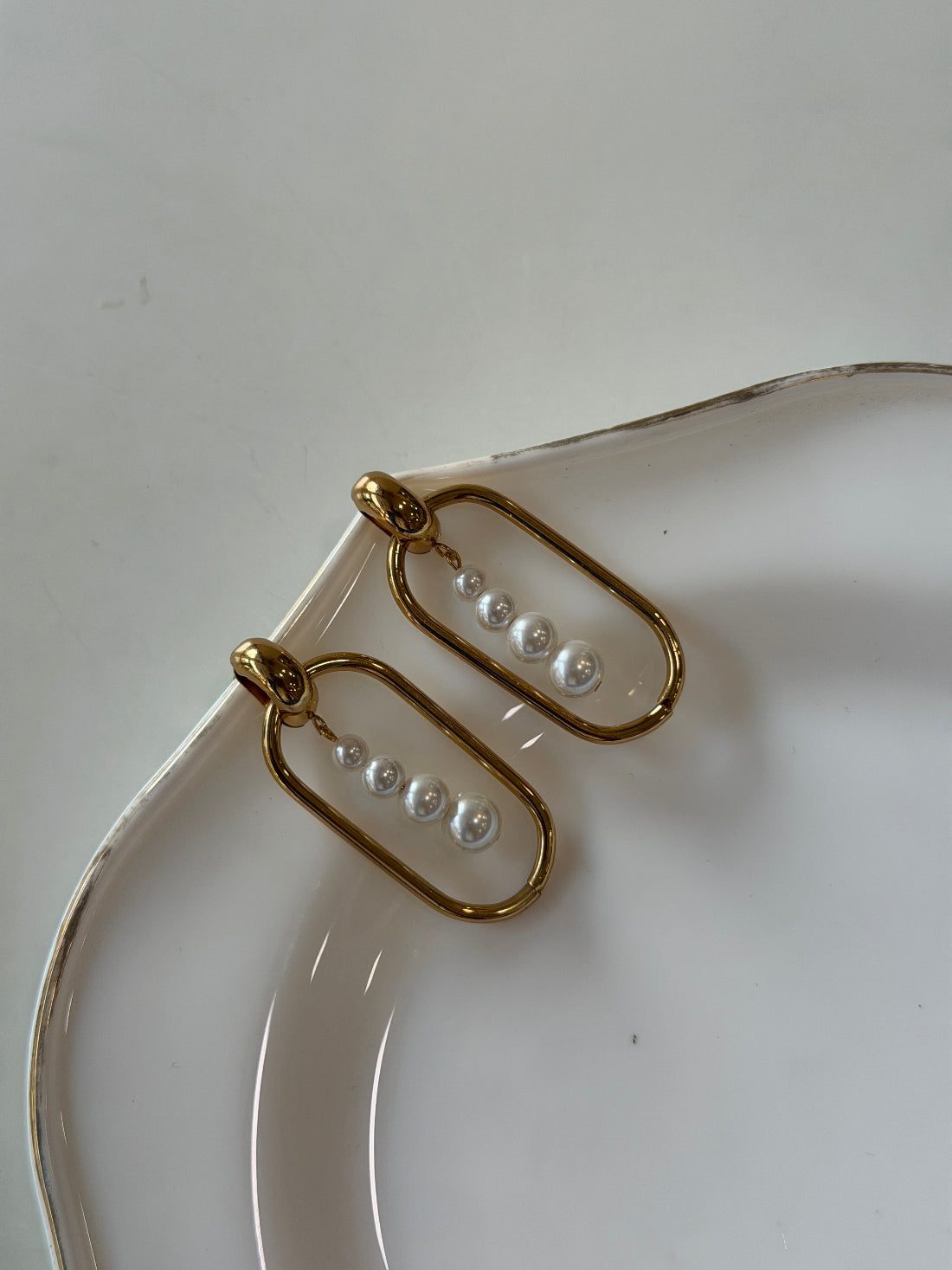 Liza pearl statement earrings
