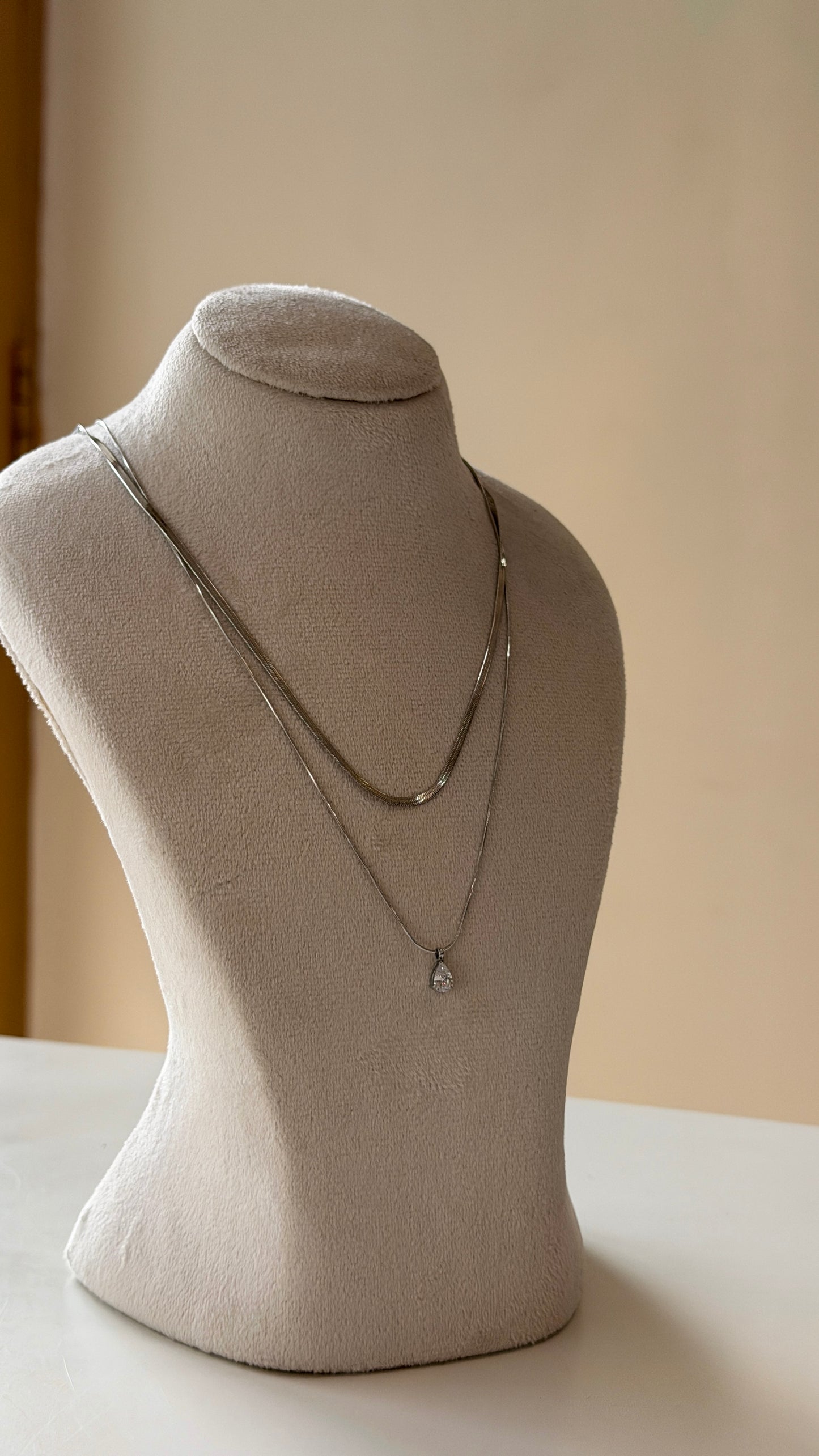 Droplet Layered Necklace