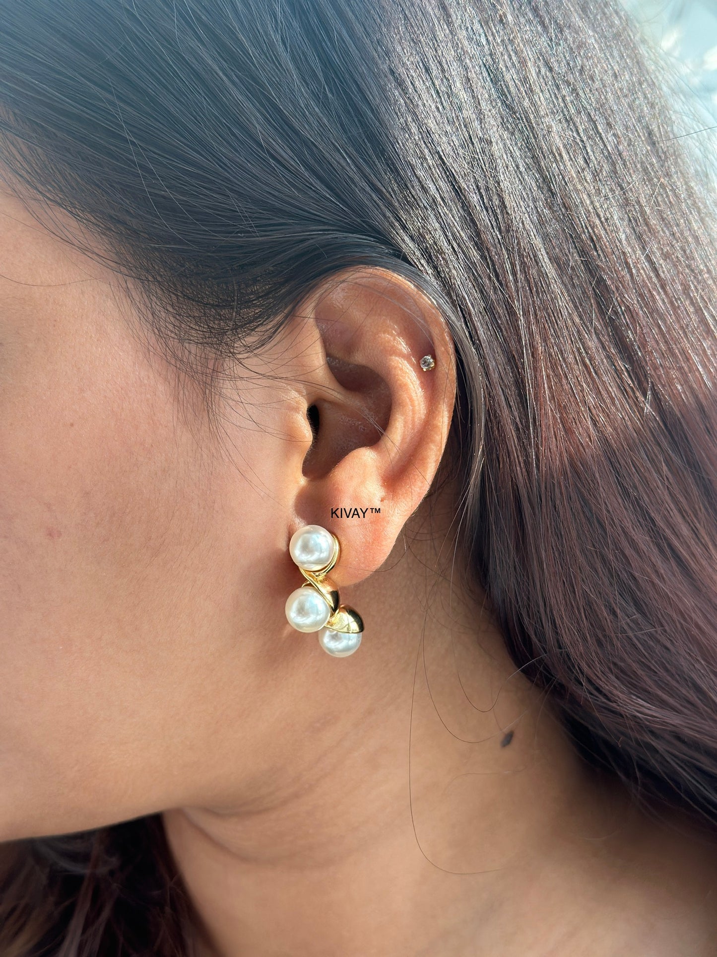 Amesta pearl statement earrings