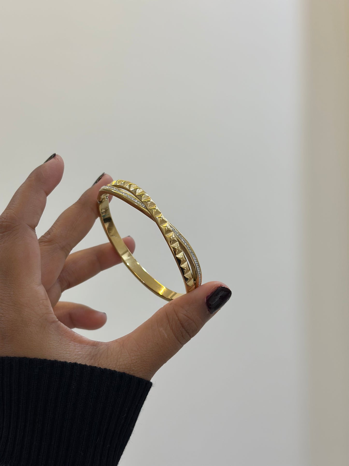 Luxe infinity studded bracelet