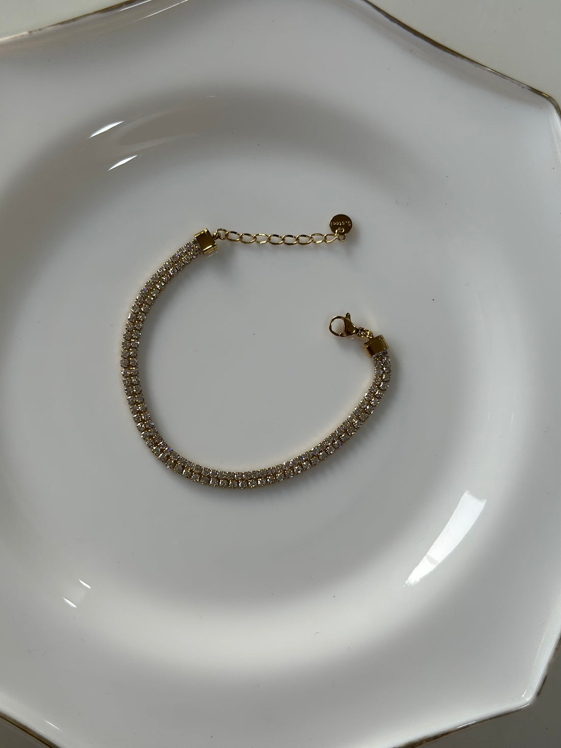 Luxe two layer tennis bracelet