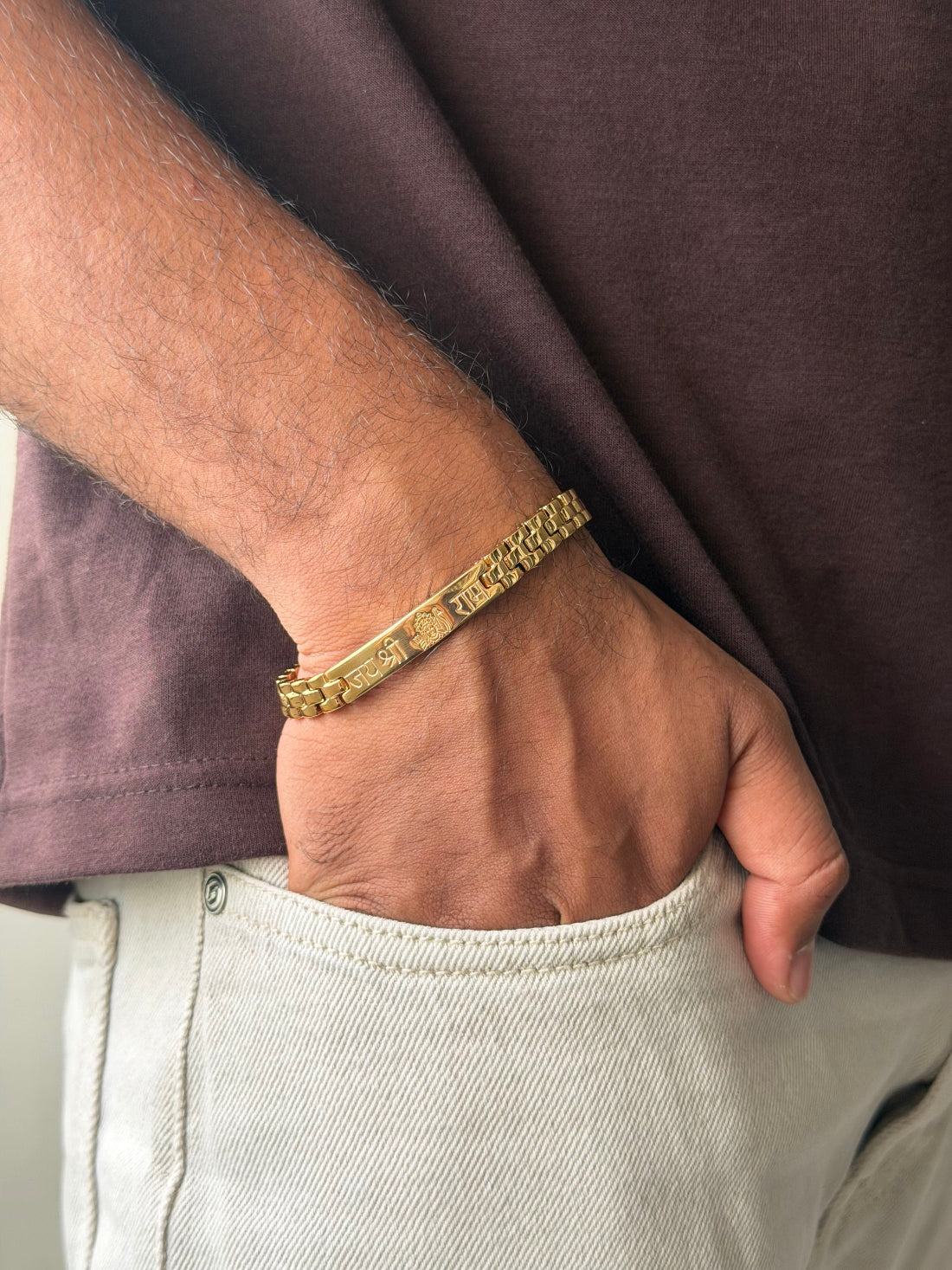 Ram gold bracelet