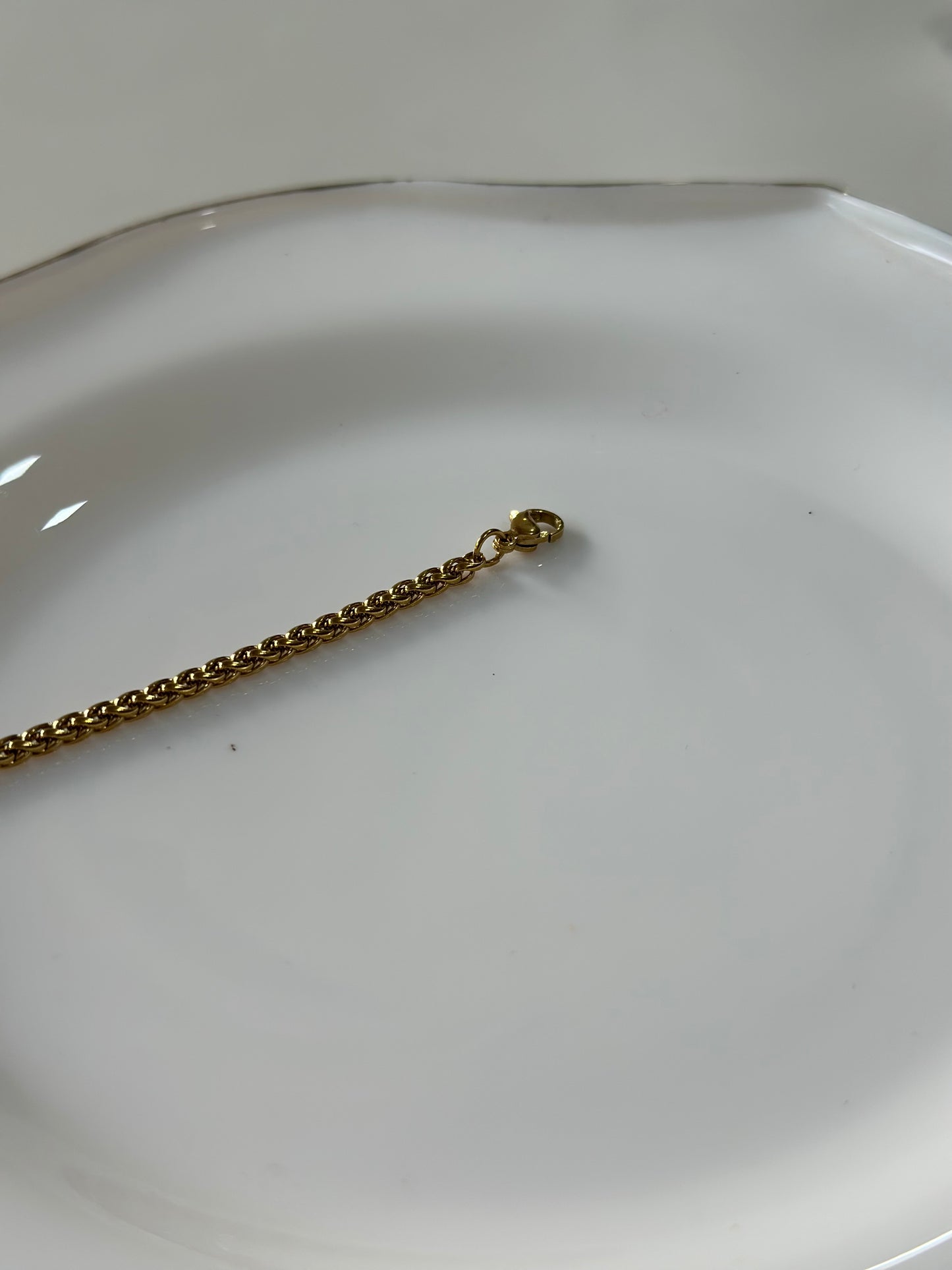 Chunky rope chain bracelet