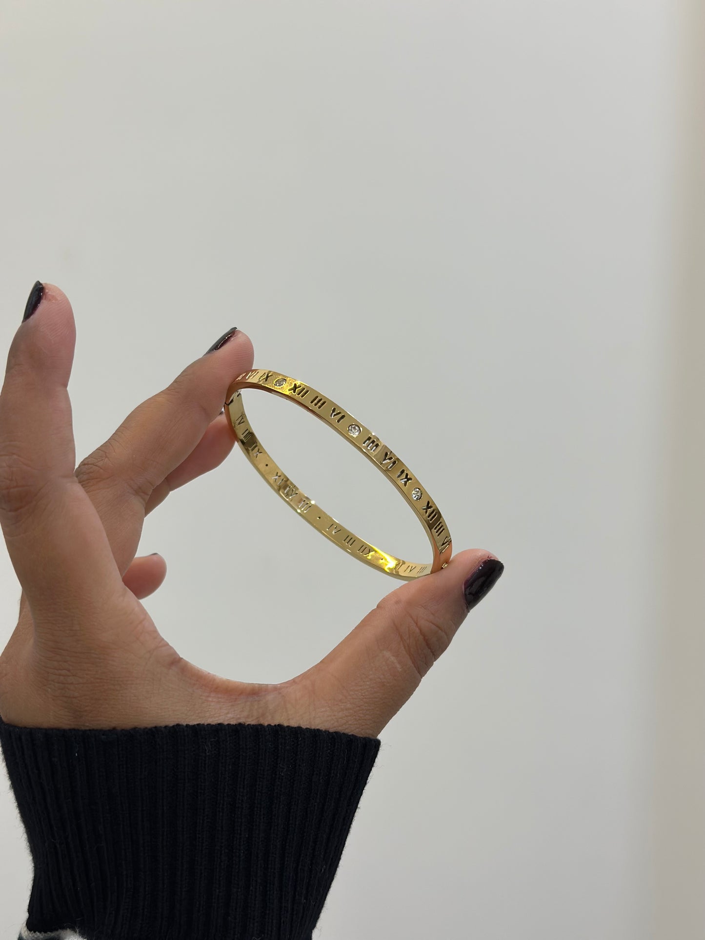 Studded roman statement bracelet
