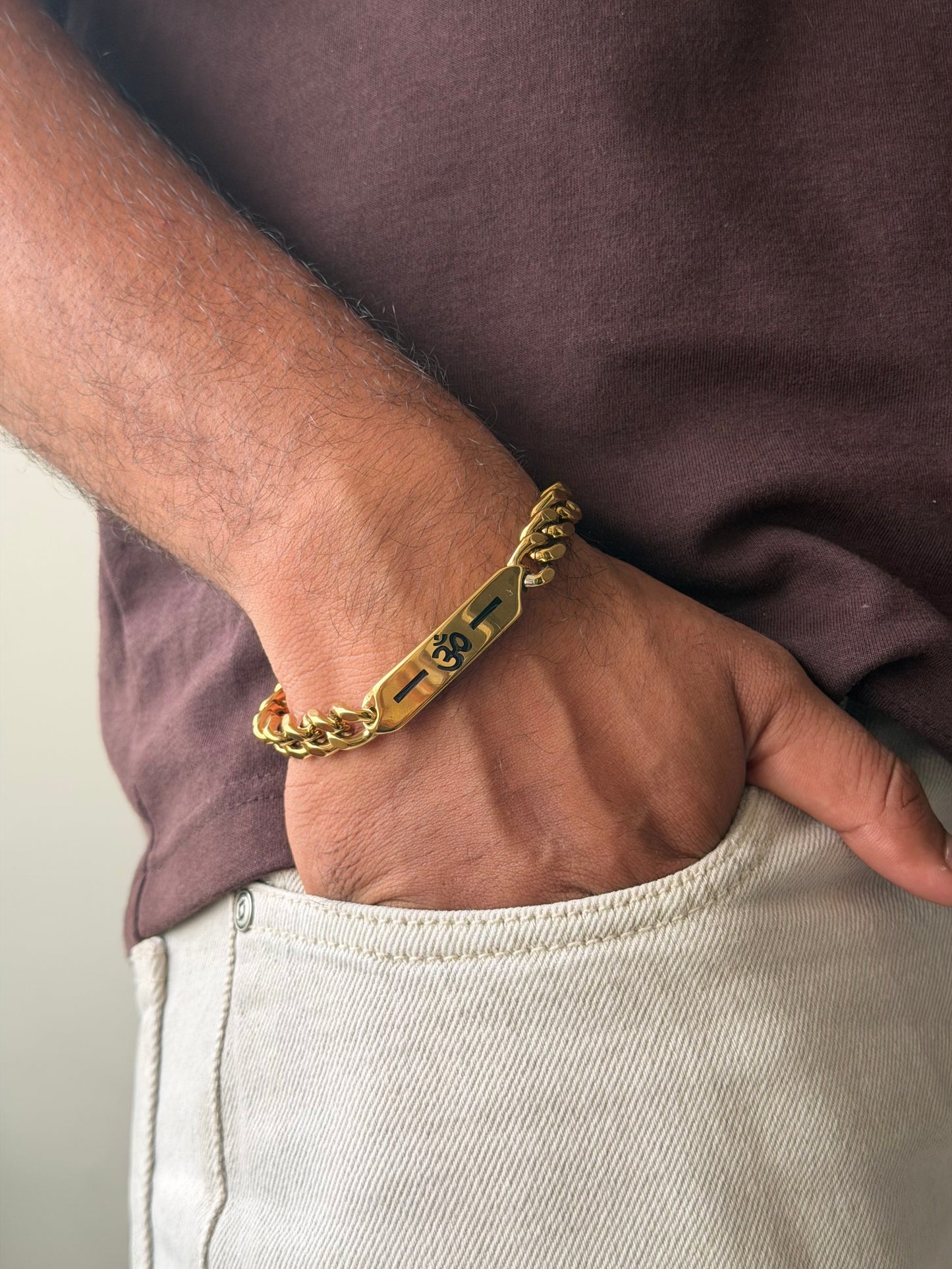 Om cuban bracelet