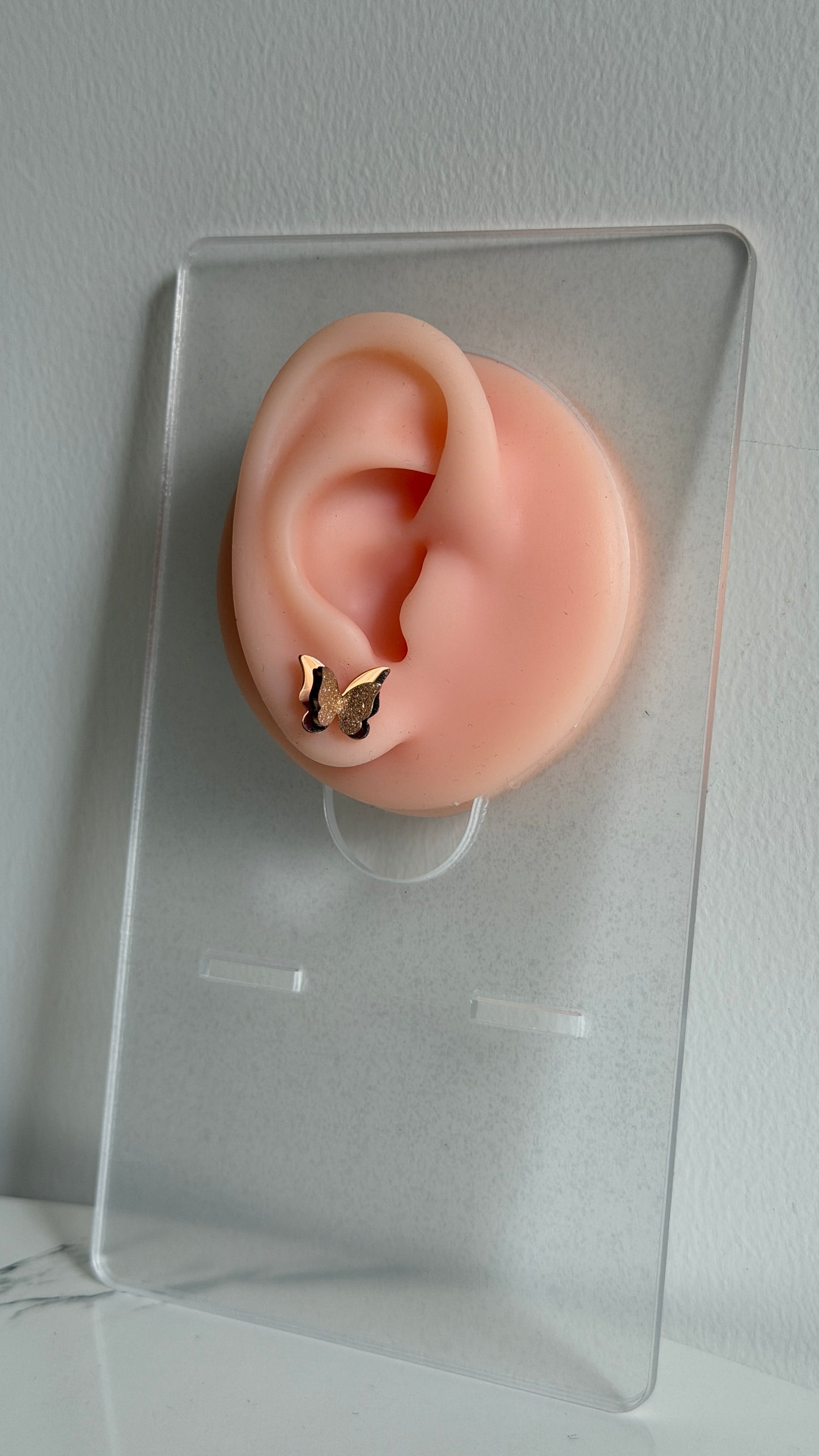 Butterfly stud earrings