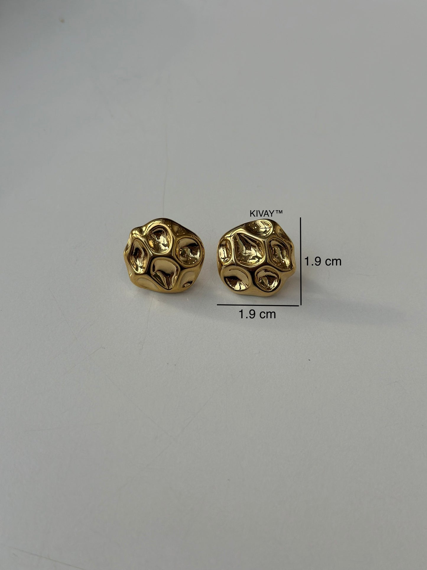 Textured Oval Earring
