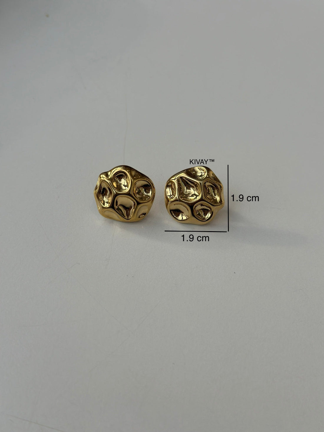 Textured Oval Earring