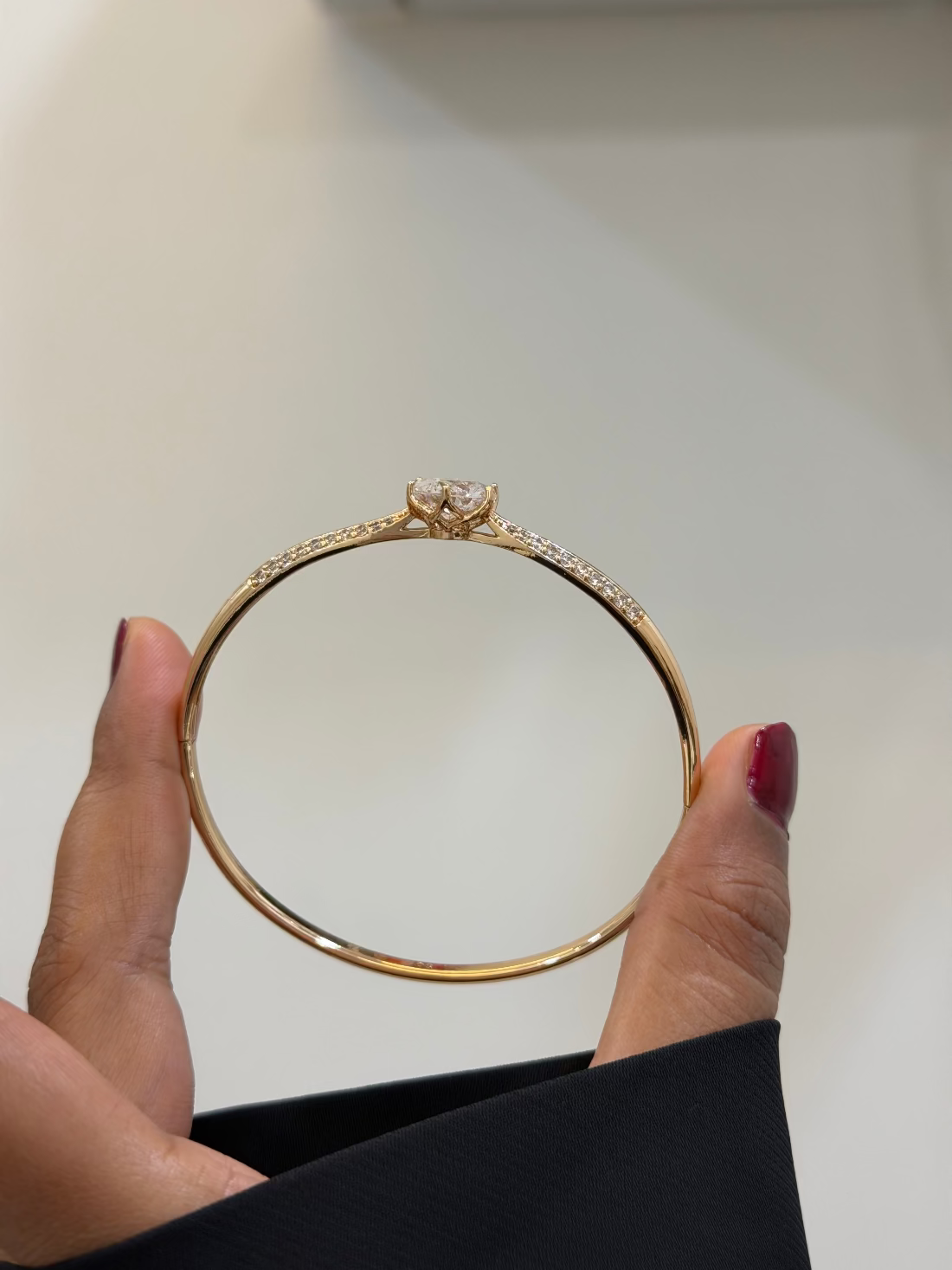 Luxe maya solitaire statement bracelet