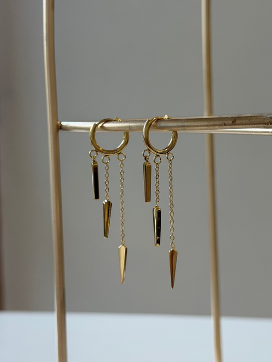 Isha dangling statement earring
