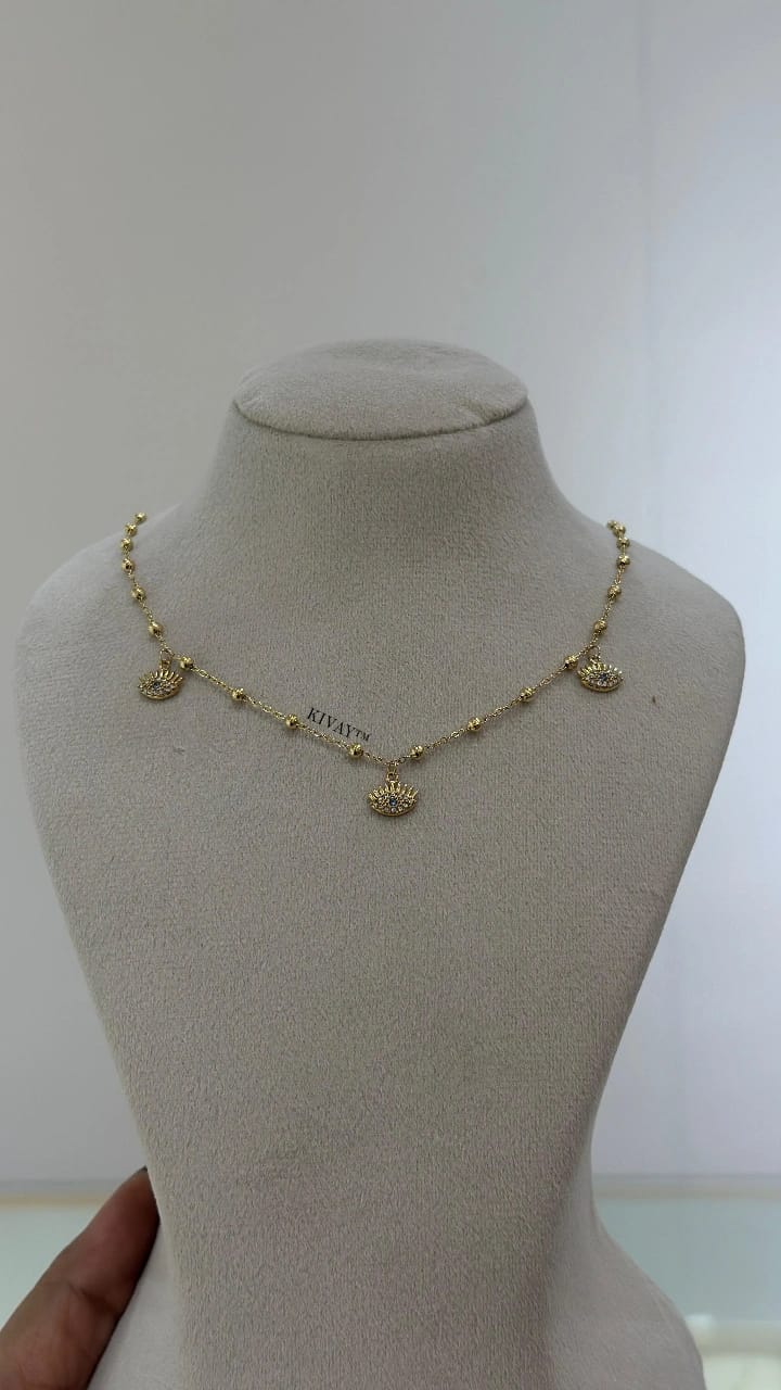 Multi Evil Eye Designer Necklace
