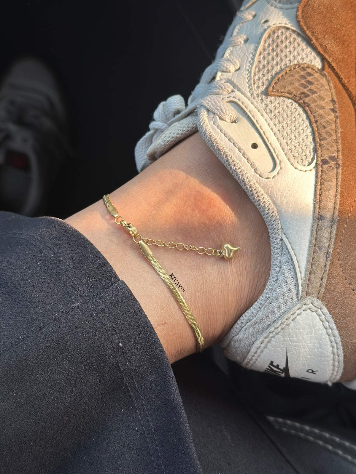 Snake Chain Gold Anklet