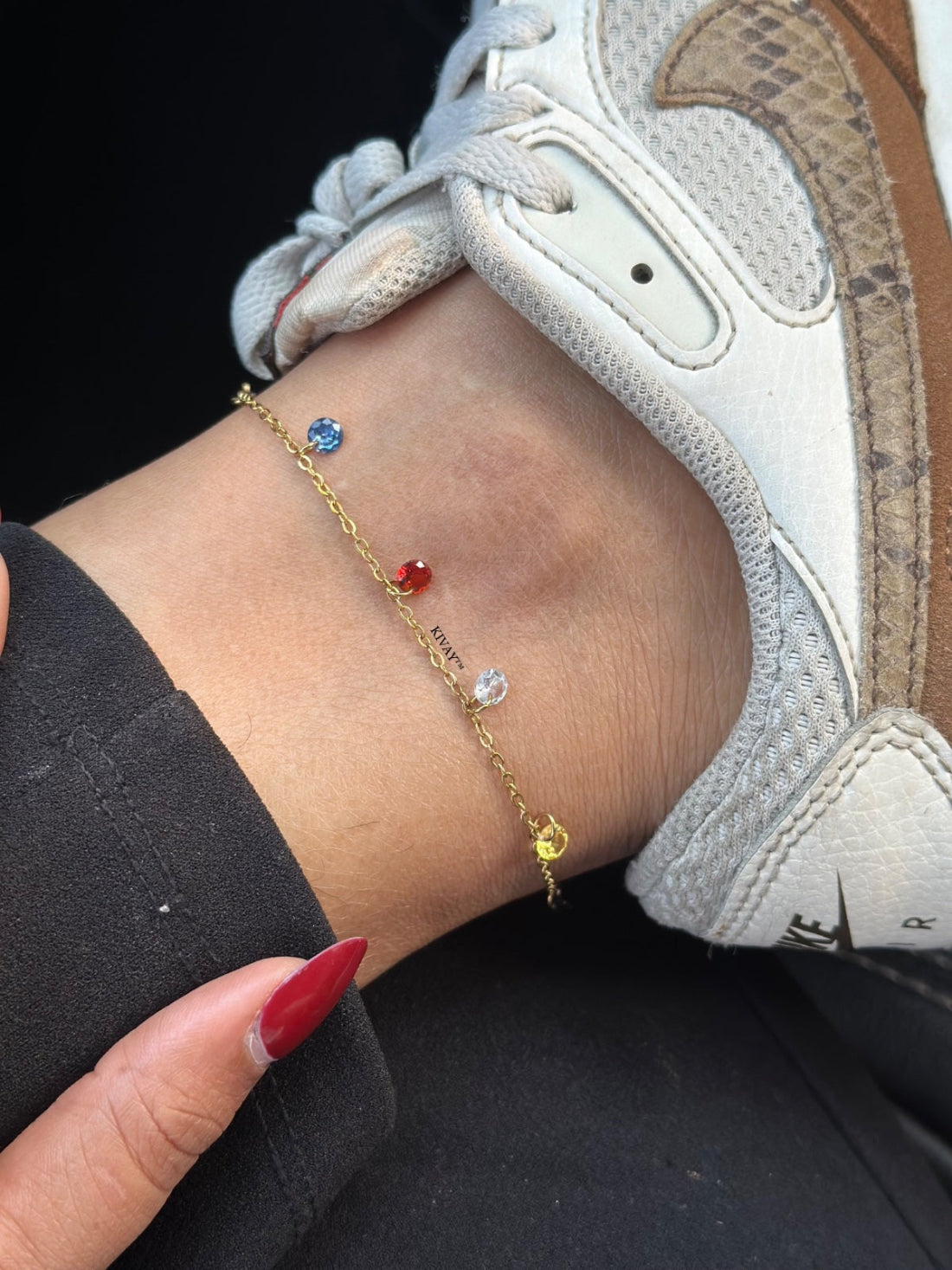 Noori Multi color Anklet