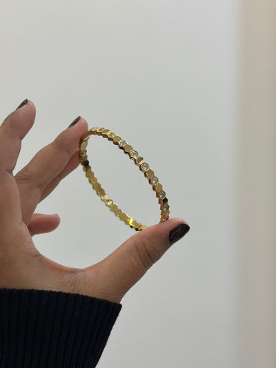 Honeycomb band bracelet
