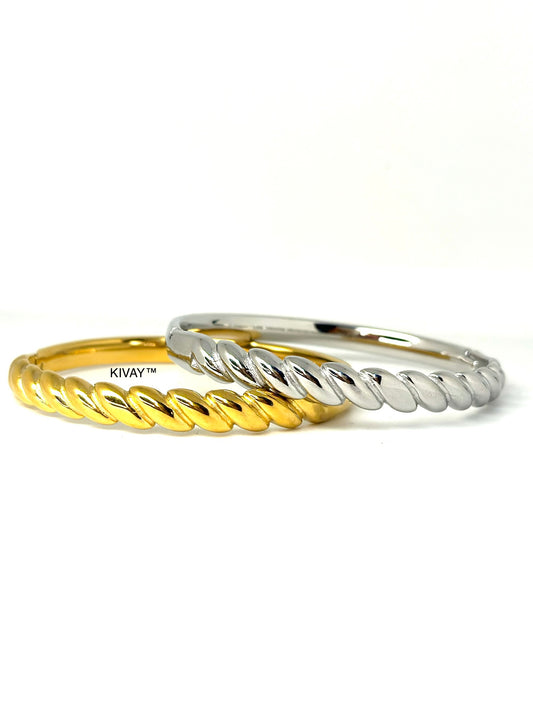 Twisted coil bracelet