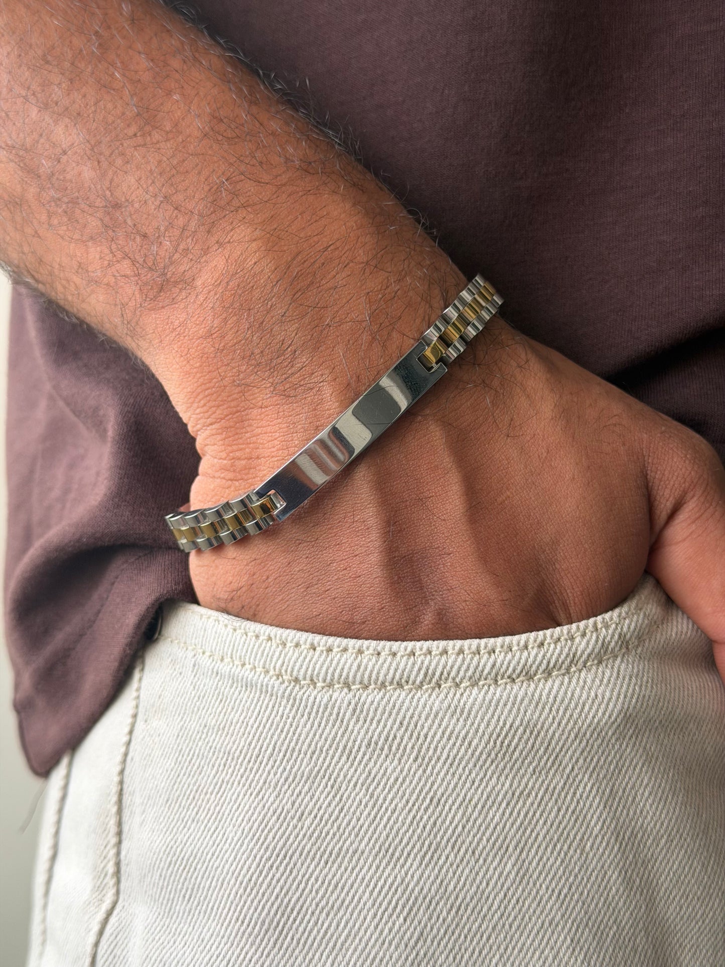 Dualtone chain bracelet