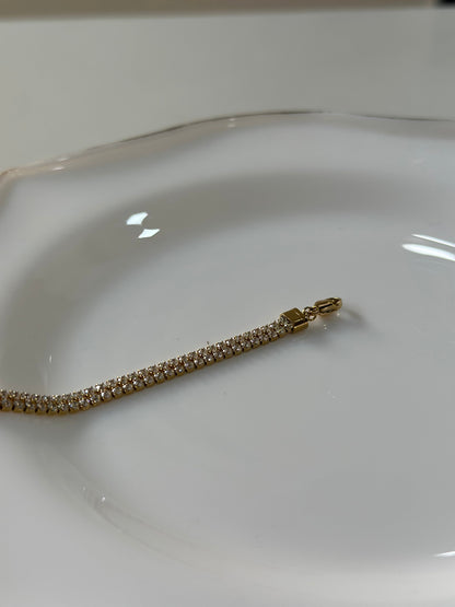 Luxe two layer tennis bracelet