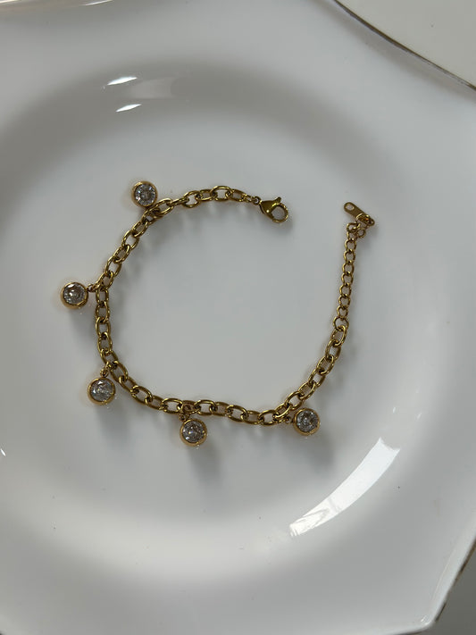 Azure studded bracelet