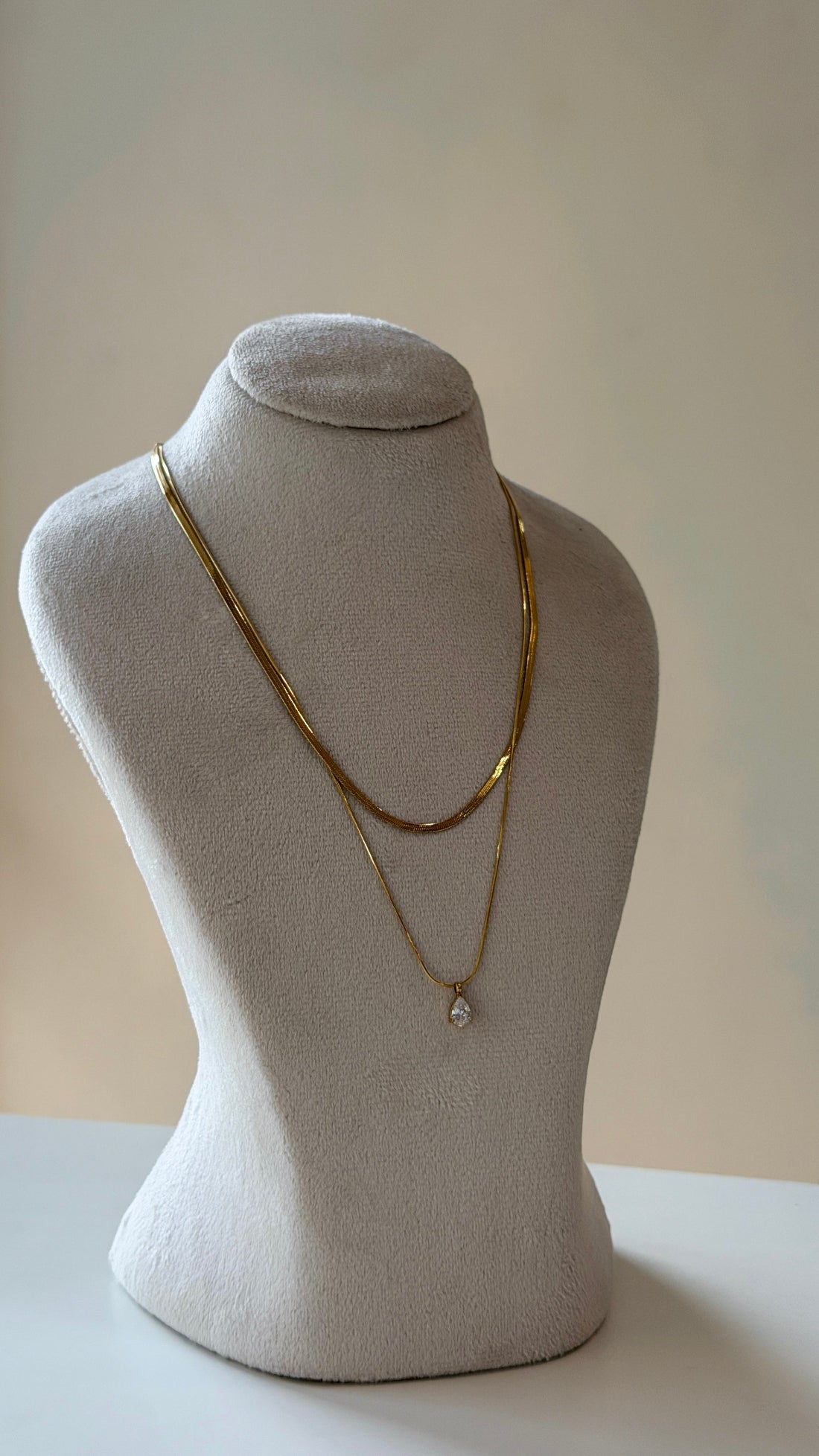 Droplet Layered Necklace