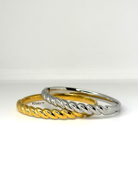Twisted coil bracelet