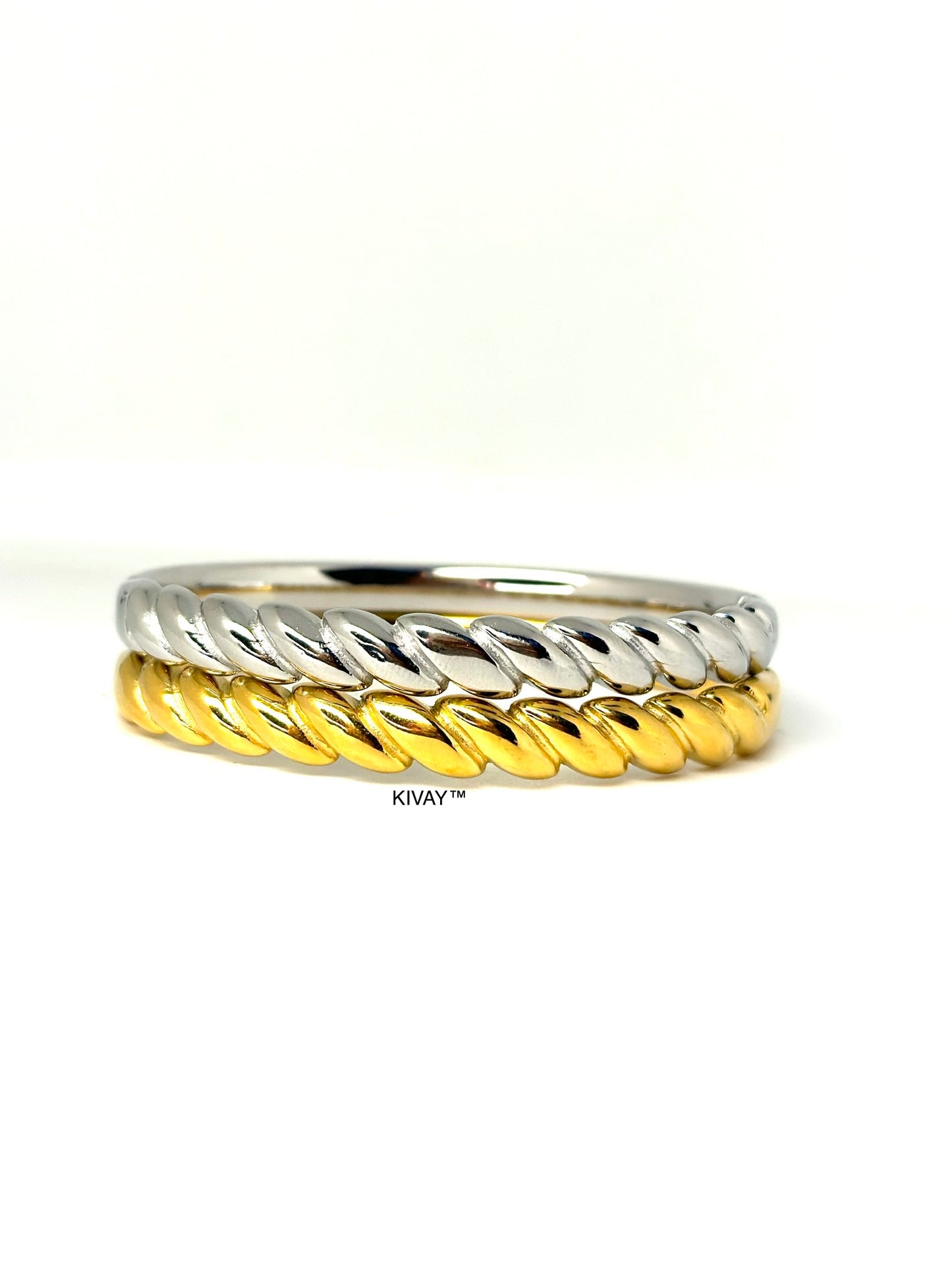 Twisted coil bracelet