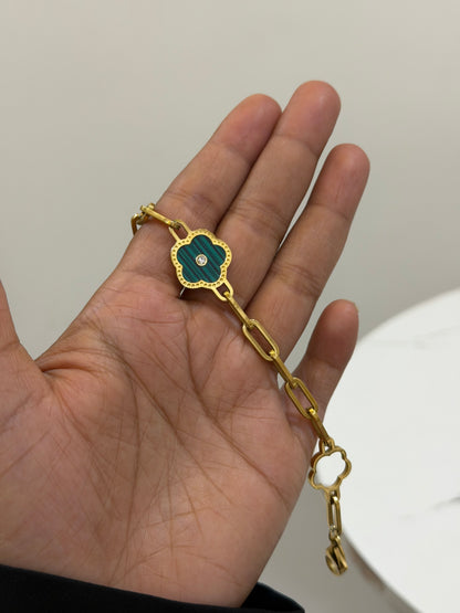 Rome floral chain bracelet