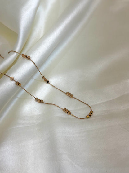 Nira beads necklace Rosegold