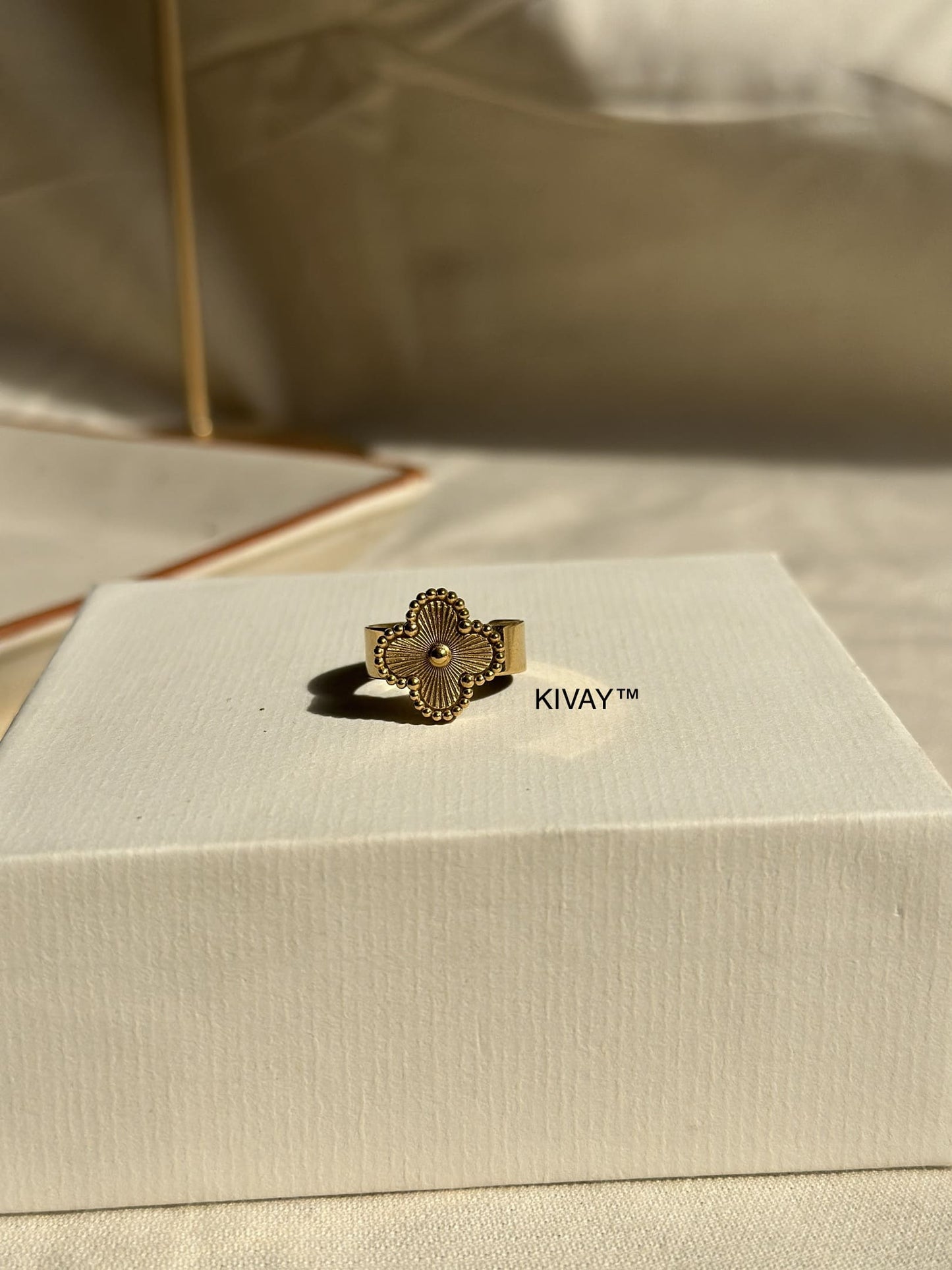 Gold Floral Ring