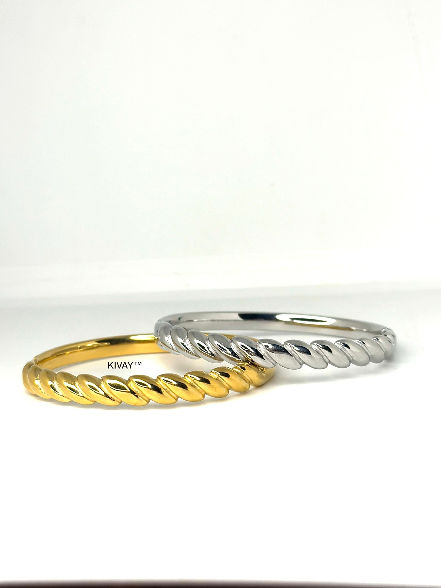 Twisted coil bracelet