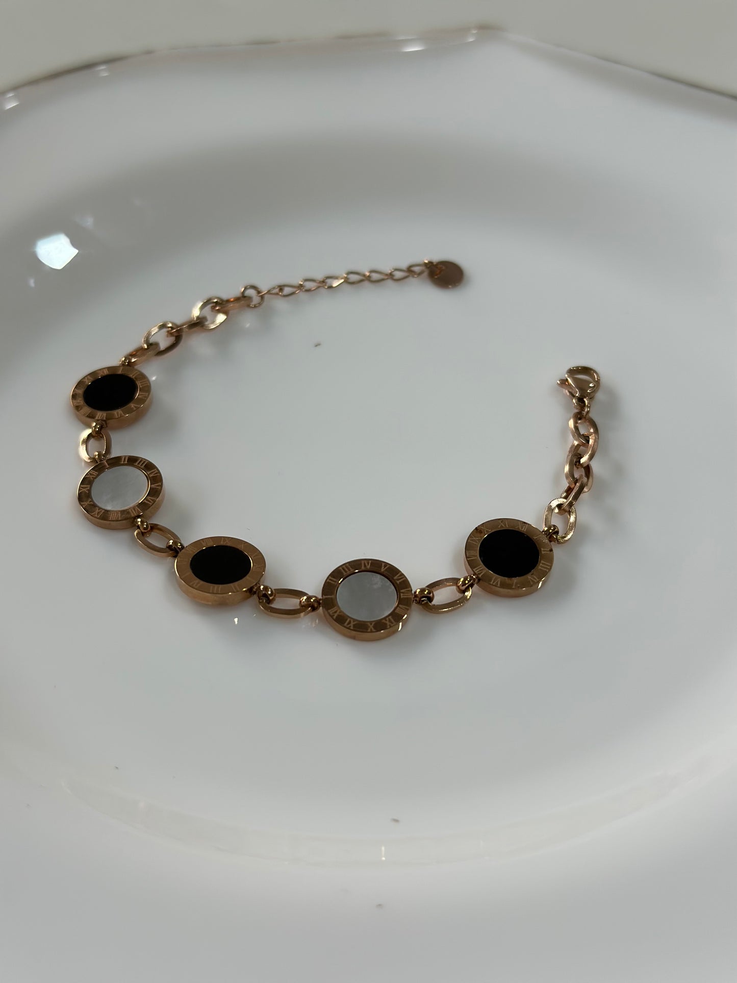 Roman statement bracelet