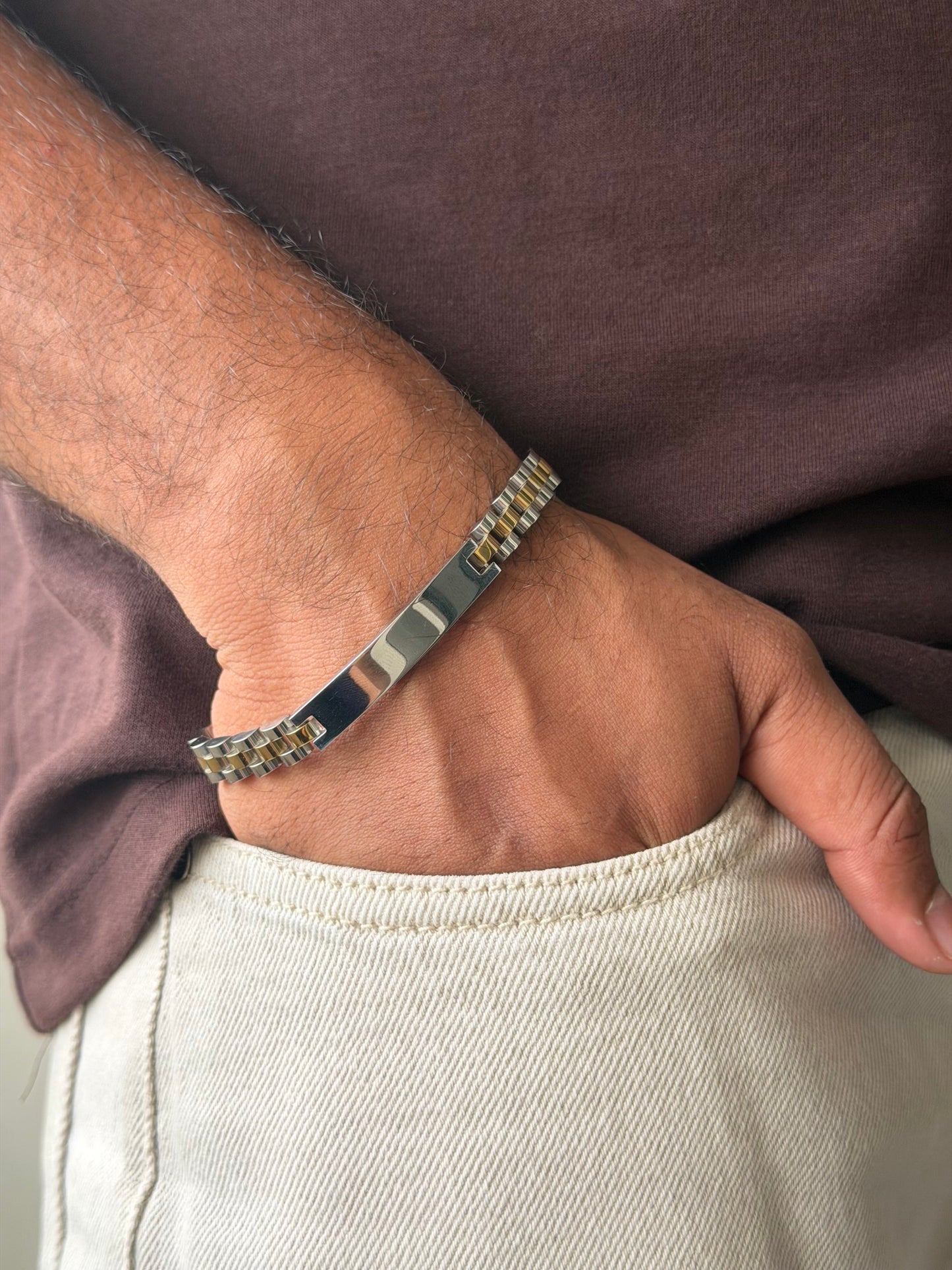 Dualtone chain bracelet