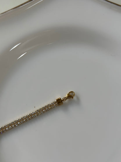 Luxe two layer tennis bracelet