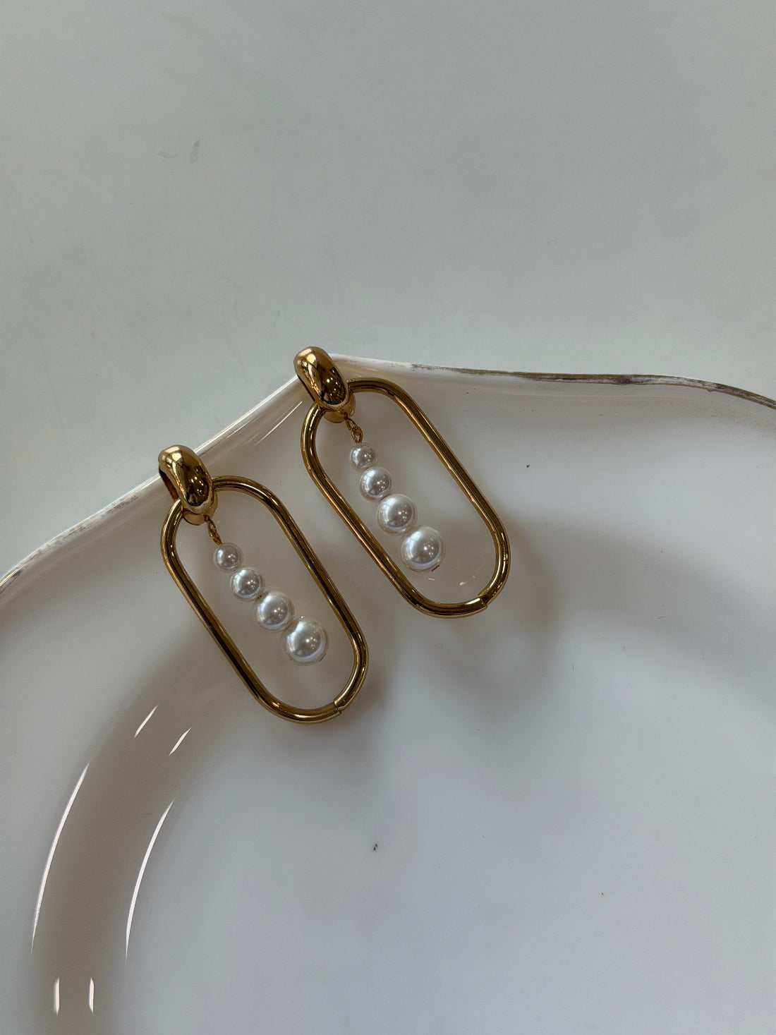 Liza pearl statement earrings