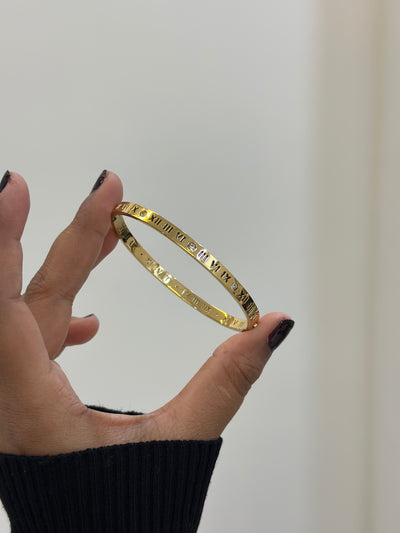 Studded roman statement bracelet