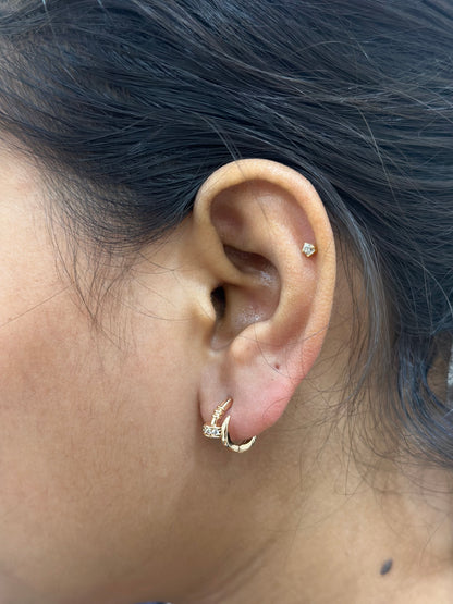 Nail luxe earrings