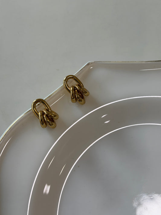 Trio statement earrings