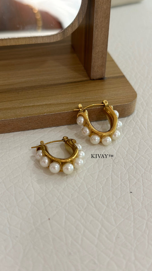 Pearl affair earrings