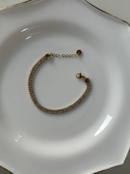 Luxe two layer tennis bracelet