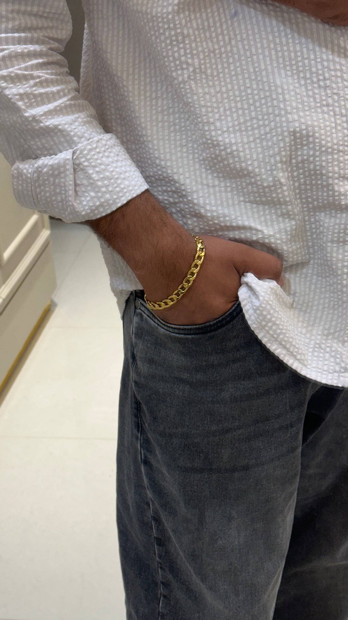 Cuban chain bracelet
