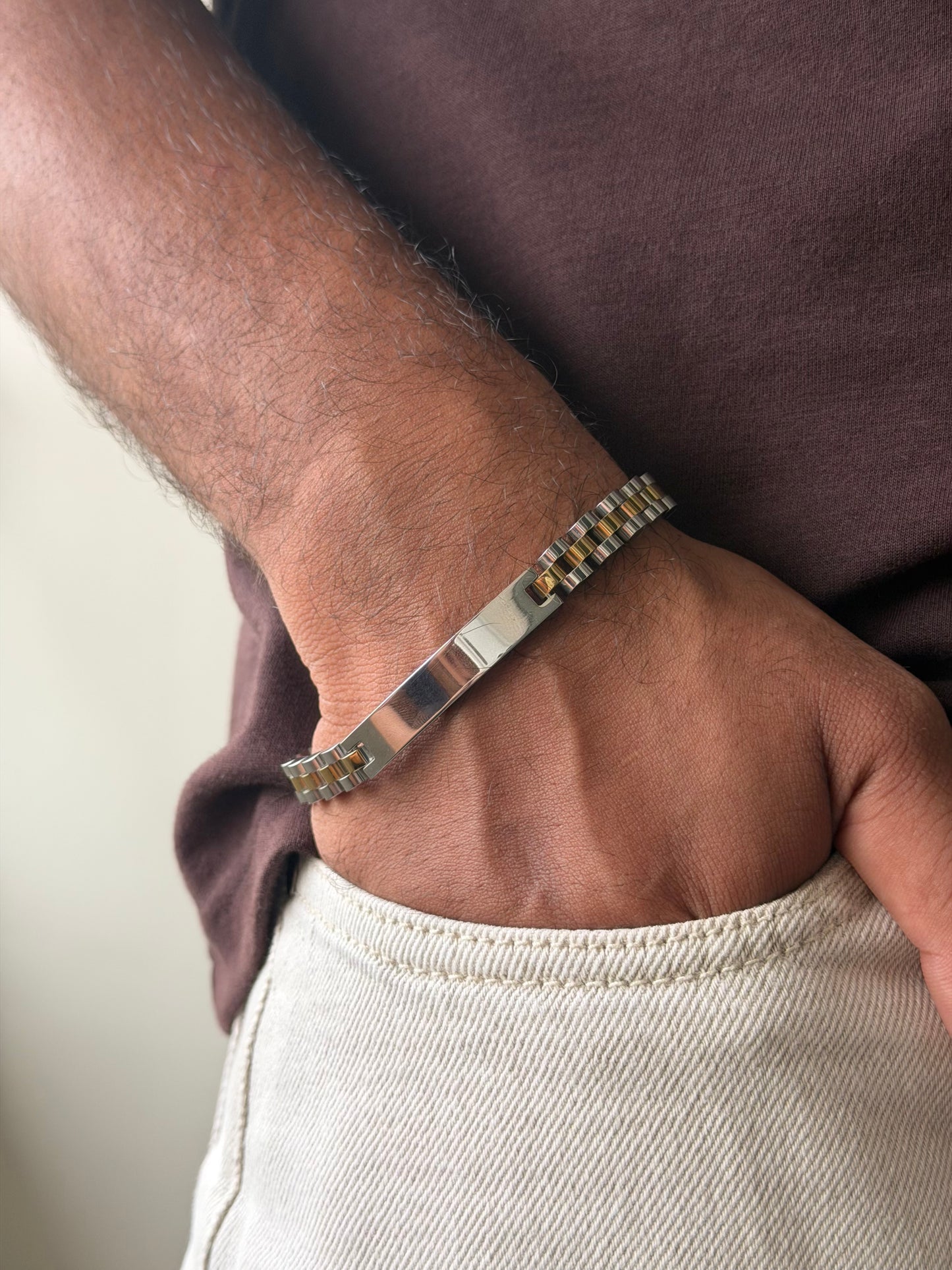 Dualtone chain bracelet