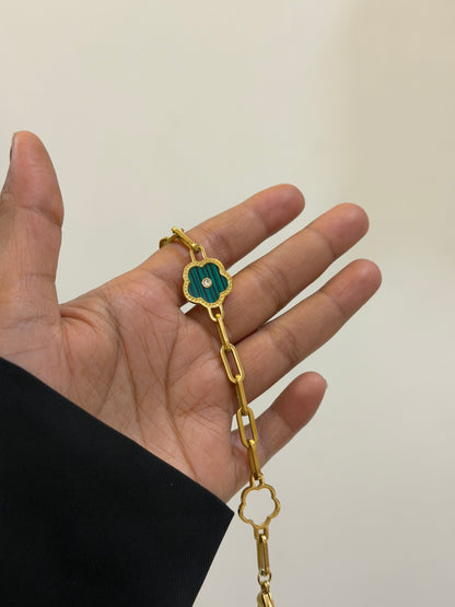 Rome floral chain bracelet