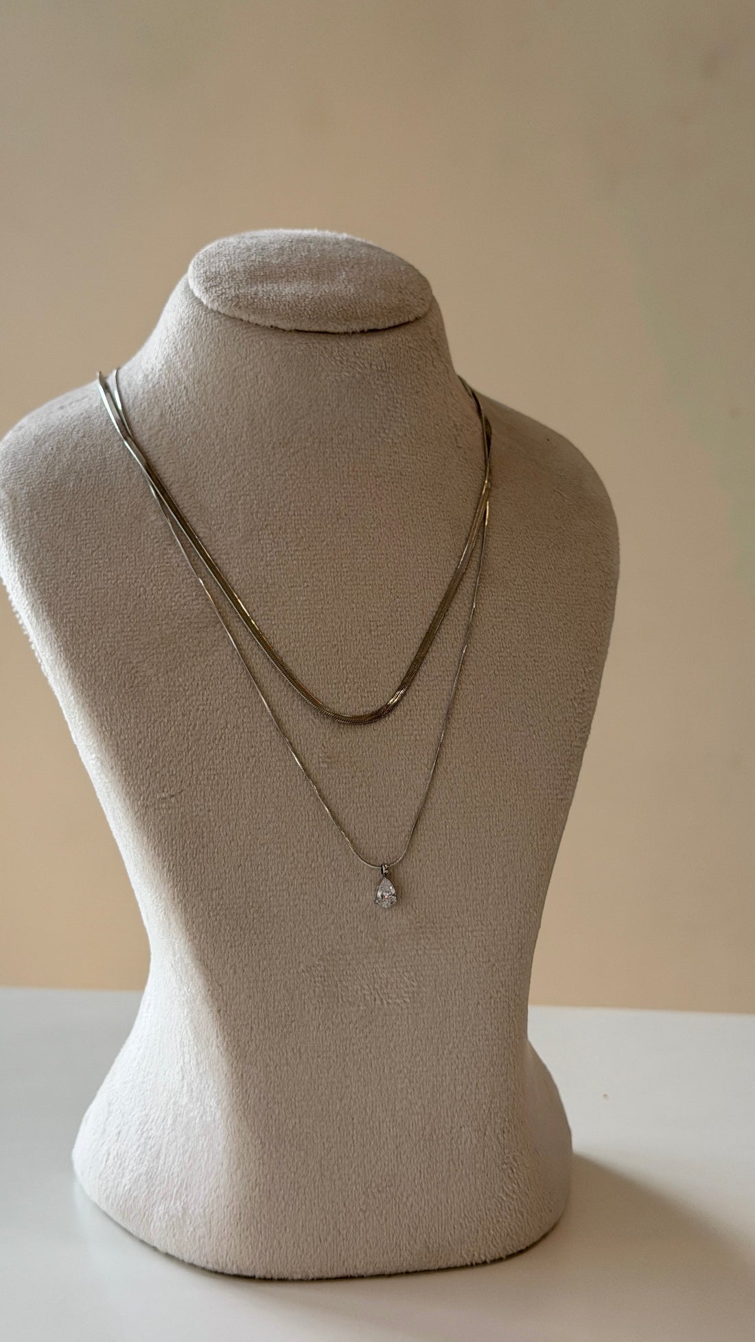 Droplet Layered Necklace