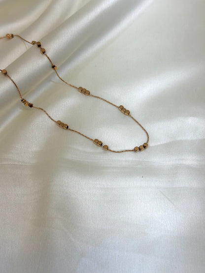 Nira beads necklace Rosegold