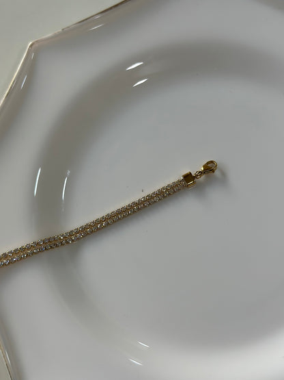 Luxe two layer tennis bracelet