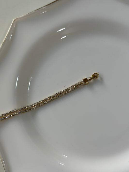 Luxe two layer tennis bracelet