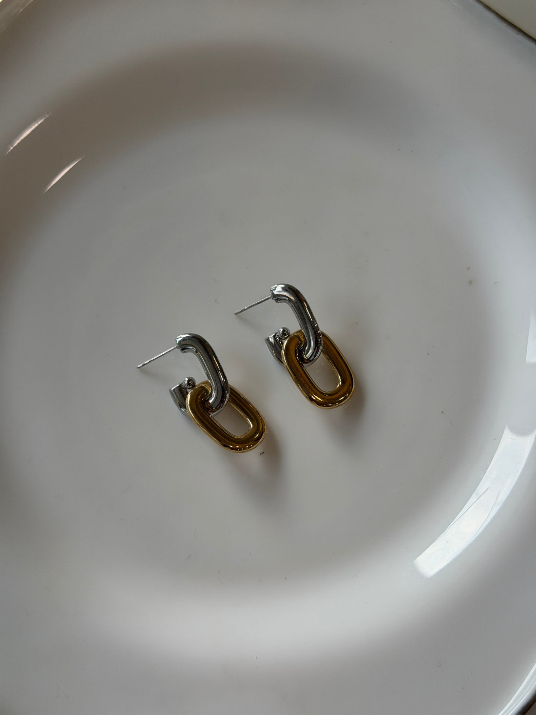 Dura two tone earrings