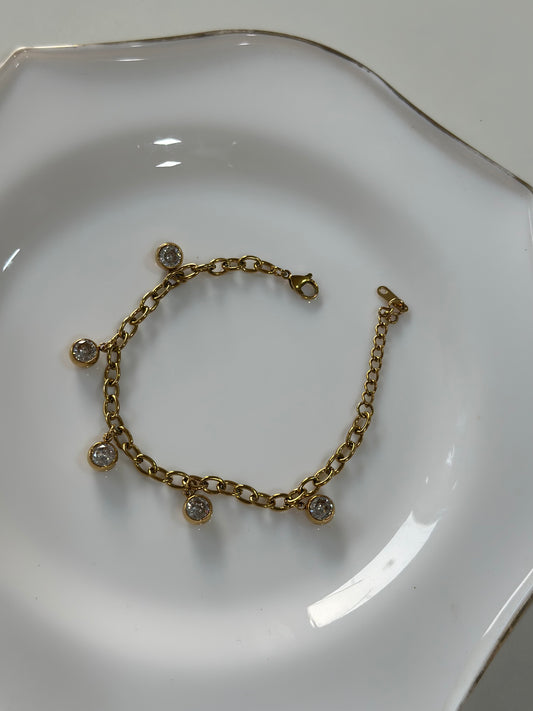 Azure studded bracelet