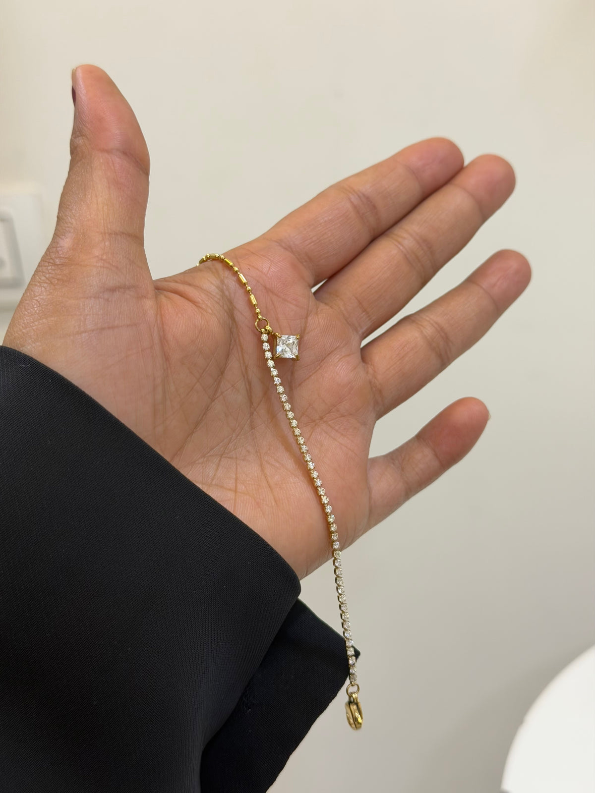 Luxe Noir statement bracelet